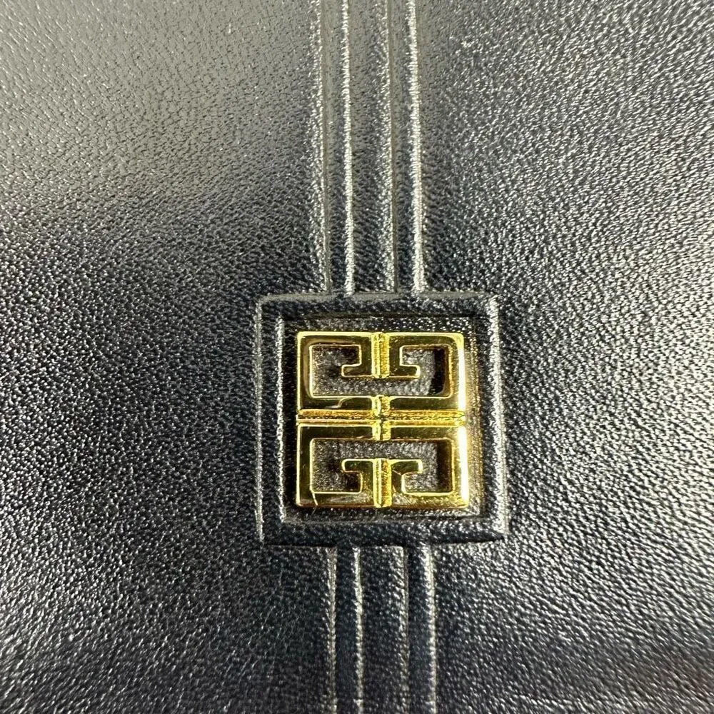 Givenchy 4G Logo Dark Navy Blue Vintage Wallet